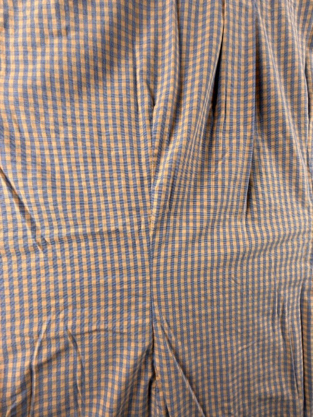 Brooks Brothers Check Non-Iron Cotton XL Button-Down Short Sleeve Blue Orange - Picture 16 of 16